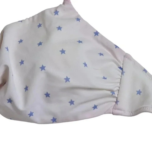 Victoria’s Secret Stars & Stripes Twist  Bikini Top Pink White Blue Size Medium - Picture 4 of 10